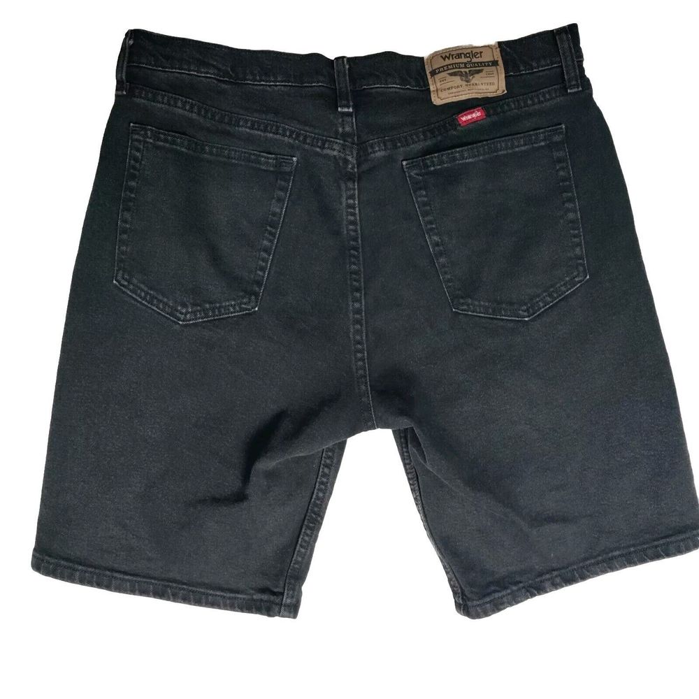 Wrangler Denim Shorts Black Mens 33